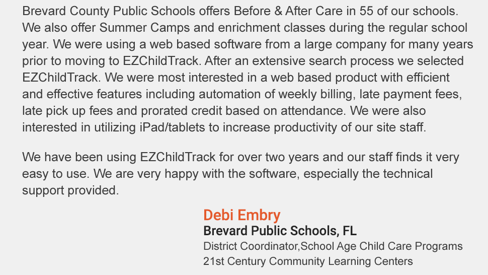 childcare management software