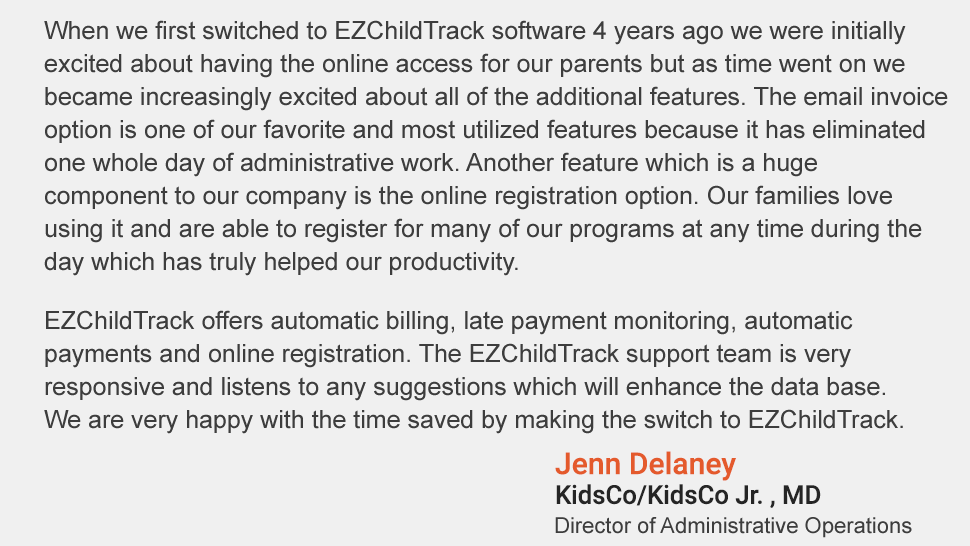 childcare management software